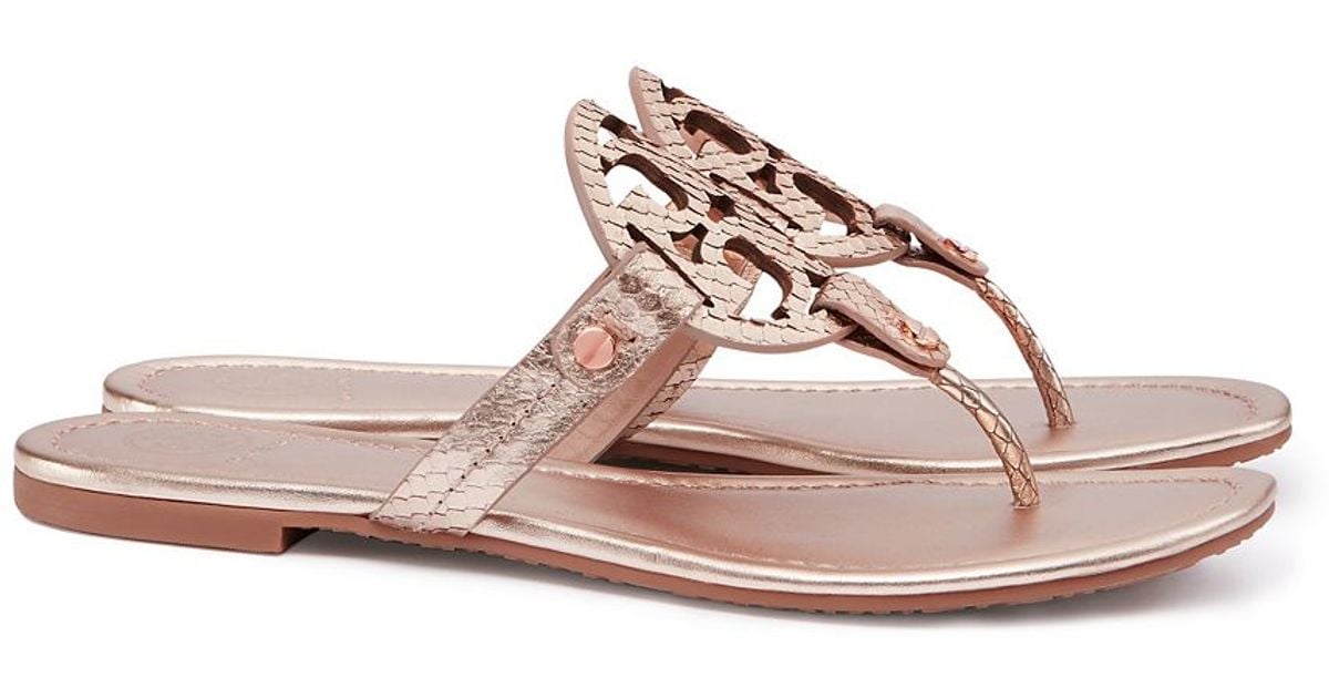 tory burch rose gold shoes